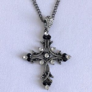 Big & Beautiful Filigree Cross Necklace